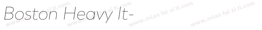 Boston Heavy It字体转换
